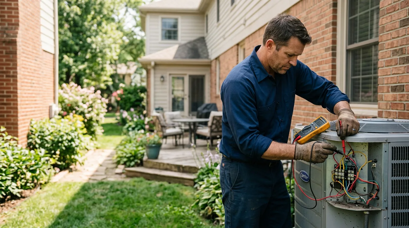 HVAC technician working near Monument, KS